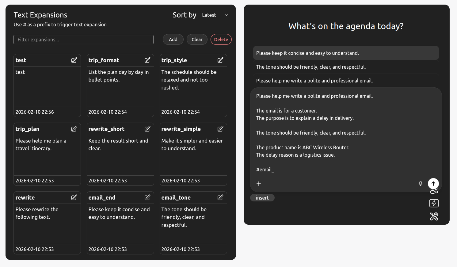Faster Input, Smarter Control